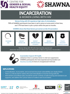 New research raises concerns about the negative impacts of incarceration on HIV treatment outcomes among women living with HIV