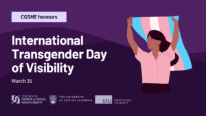 CGSHE honours International Transgender Day of Visibility
